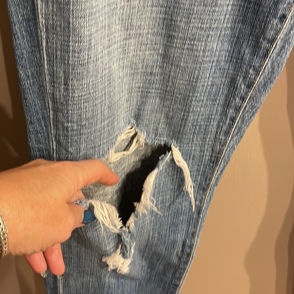 J CREW women’s Vintage matchstick low rise slim leg jeans distressed 29R - Picture 7 of 15